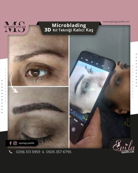 Nazilli - Microblading 3D Kıl Tekniği Kalıcı Kaş Kontürü