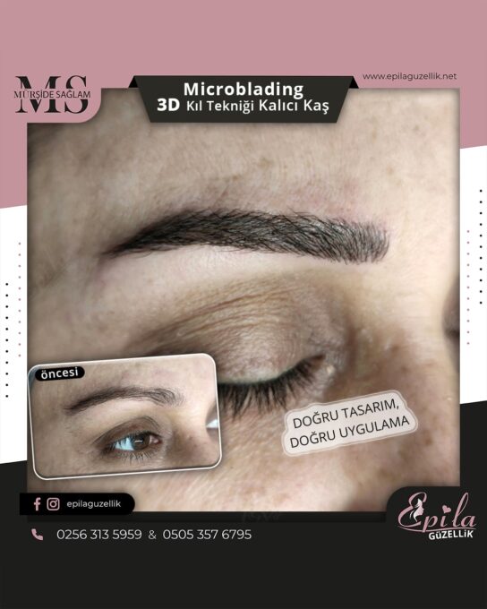 Nazilli - Microblading 3D Kıl Tekniği Kalıcı Kaş Kontürü