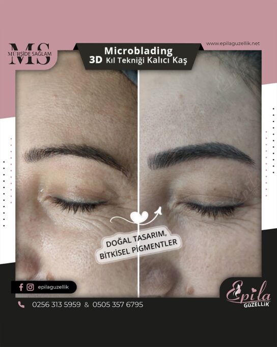 Nazilli - Microblading 3D Kıl Tekniği Kalıcı Kaş Kontürü