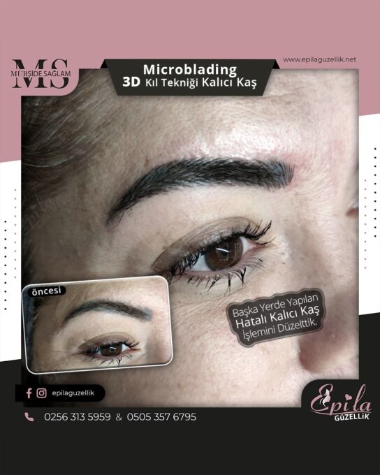 Nazilli - Microblading 3D Kıl Tekniği Kalıcı Kaş Kontürü