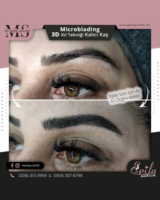 Nazilli - Microblading 3D Kıl Tekniği Kalıcı Kaş Kontürü