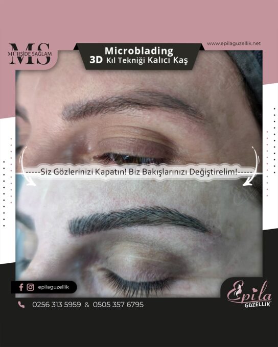 Nazilli - Microblading 3D Kıl Tekniği Kalıcı Kaş Kontürü