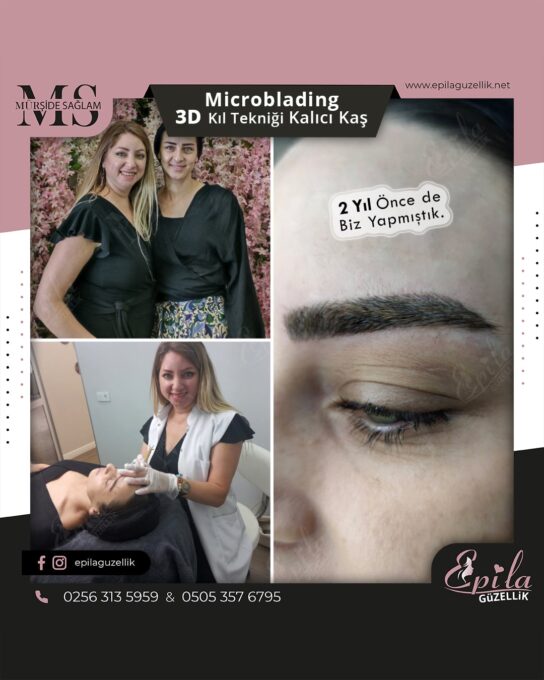 Nazilli - Microblading 3D Kıl Tekniği Kalıcı Kaş Kontürü