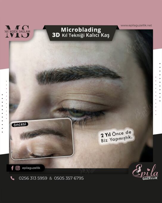 Nazilli - Microblading 3D Kıl Tekniği Kalıcı Kaş Kontürü