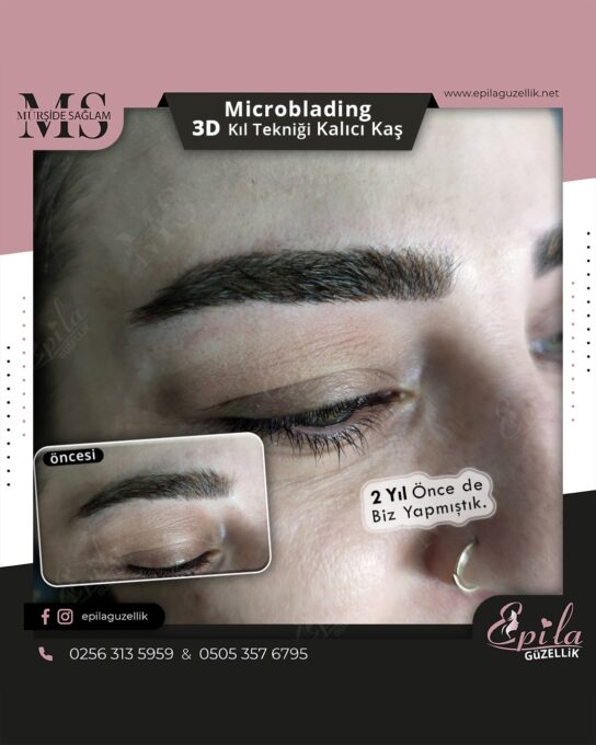 Nazilli - Microblading 3D Kıl Tekniği Kalıcı Kaş Kontürü