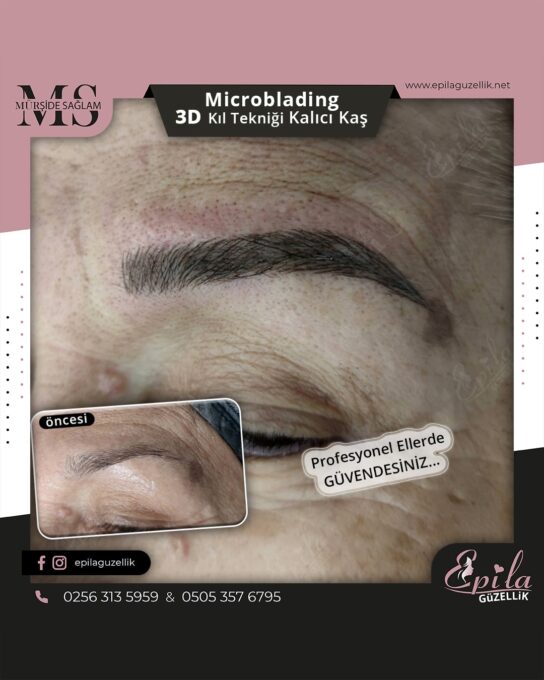 Nazilli - Microblading 3D Kıl Tekniği Kalıcı Kaş Kontürü