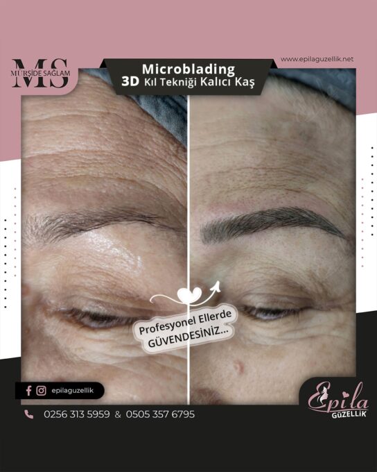 Nazilli - Microblading 3D Kıl Tekniği Kalıcı Kaş Kontürü