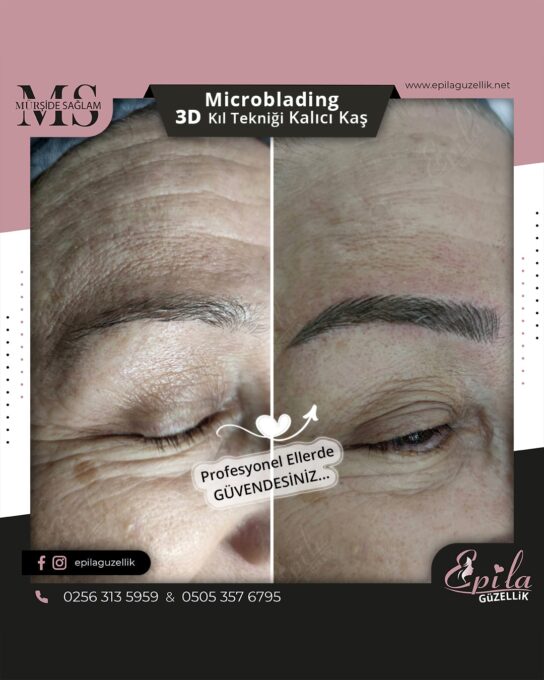 Nazilli - Microblading 3D Kıl Tekniği Kalıcı Kaş Kontürü