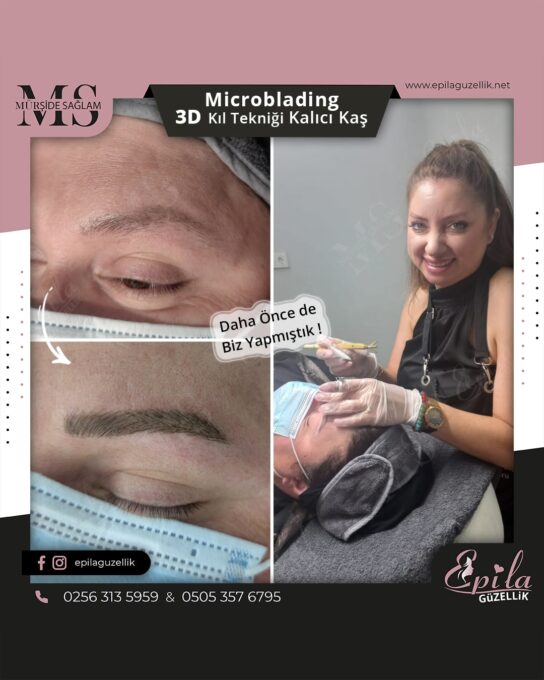 Nazilli - Microblading 3D Kıl Tekniği Kalıcı Kaş Kontürü