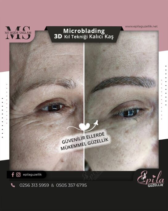 Nazilli - Microblading 3D Kıl Tekniği Kalıcı Kaş Kontürü