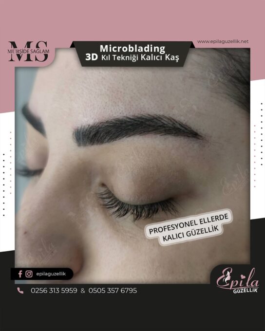 Nazilli - Microblading 3D Kıl Tekniği Kalıcı Kaş Kontürü