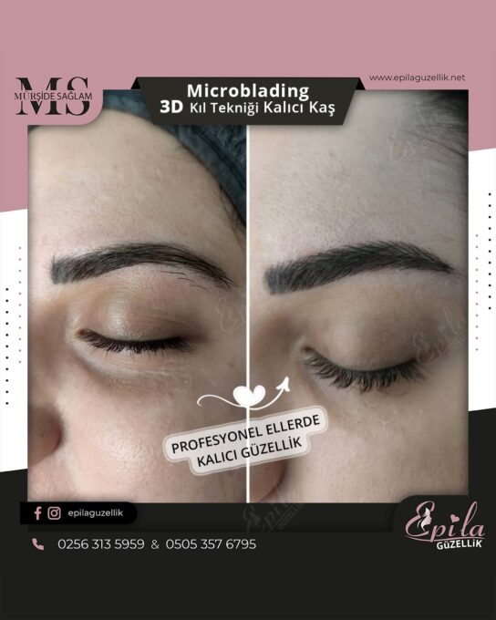 Nazilli - Microblading 3D Kıl Tekniği Kalıcı Kaş Kontürü