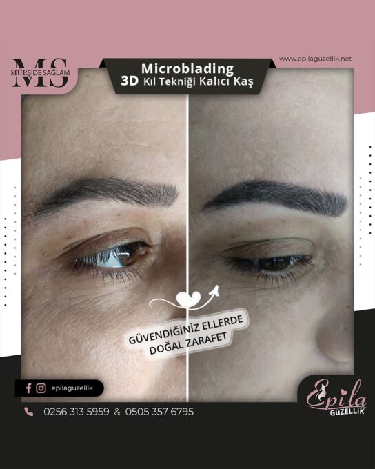 Nazilli - Microblading 3D Kıl Tekniği Kalıcı Kaş Kontürü