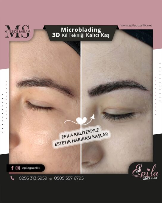 Nazilli - Microblading 3D Kıl Tekniği Kalıcı Kaş Kontürü