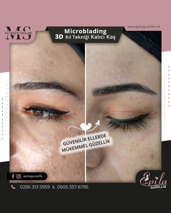 Nazilli - Microblading 3D Kıl Tekniği Kalıcı Kaş Kontürü