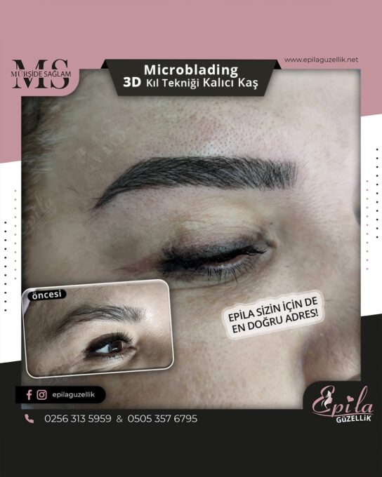 Nazilli - Microblading 3D Kıl Tekniği Kalıcı Kaş Kontürü