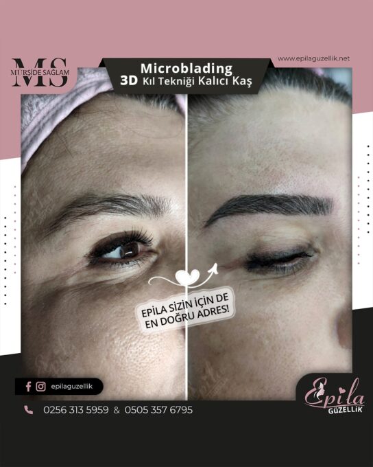 Nazilli - Microblading 3D Kıl Tekniği Kalıcı Kaş Kontürü