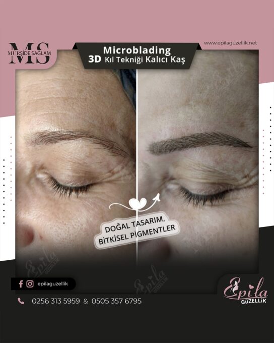 Nazilli - Microblading 3D Kıl Tekniği Kalıcı Kaş Kontürü