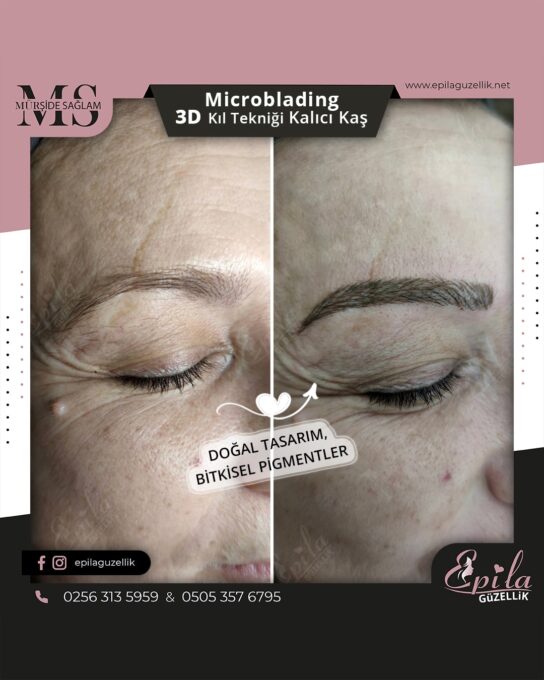 Nazilli - Microblading 3D Kıl Tekniği Kalıcı Kaş Kontürü