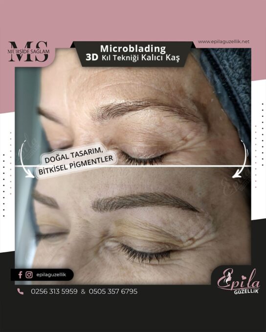 Nazilli - Microblading 3D Kıl Tekniği Kalıcı Kaş Kontürü