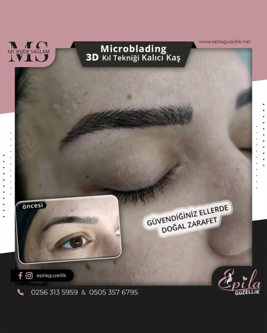 Nazilli - Microblading 3D Kıl Tekniği Kalıcı Kaş Kontürü