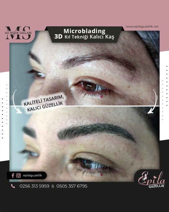 Nazilli - Microblading 3D Kıl Tekniği Kalıcı Kaş Kontürü