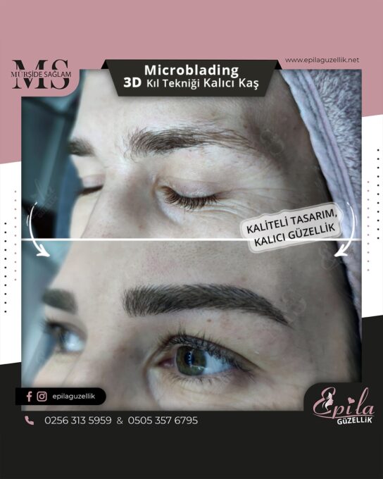 Nazilli - Microblading 3D Kıl Tekniği Kalıcı Kaş Kontürü