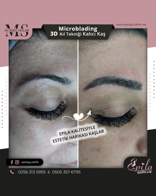 Nazilli - Microblading 3D Kıl Tekniği Kalıcı Kaş Kontürü