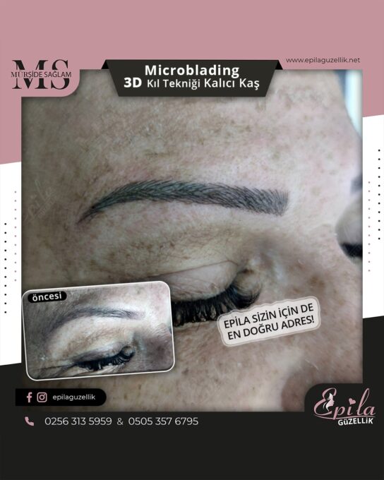 Nazilli - Microblading 3D Kıl Tekniği Kalıcı Kaş Kontürü