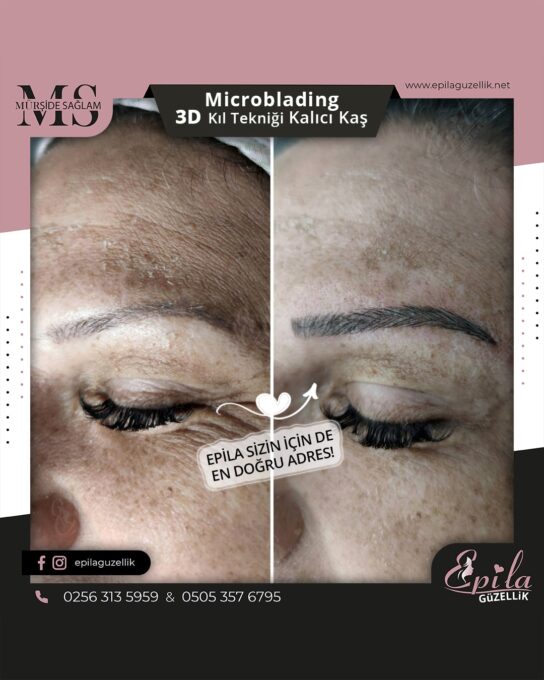 Nazilli - Microblading 3D Kıl Tekniği Kalıcı Kaş Kontürü