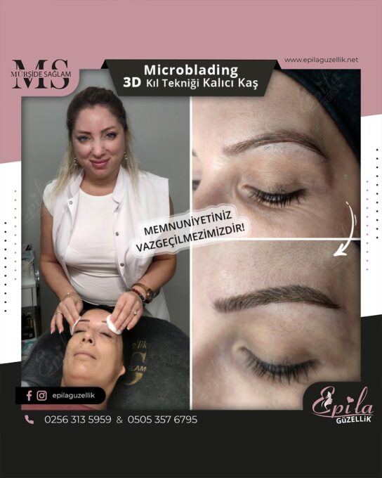 Nazilli - Microblading 3D Kıl Tekniği Kalıcı Kaş Kontürü