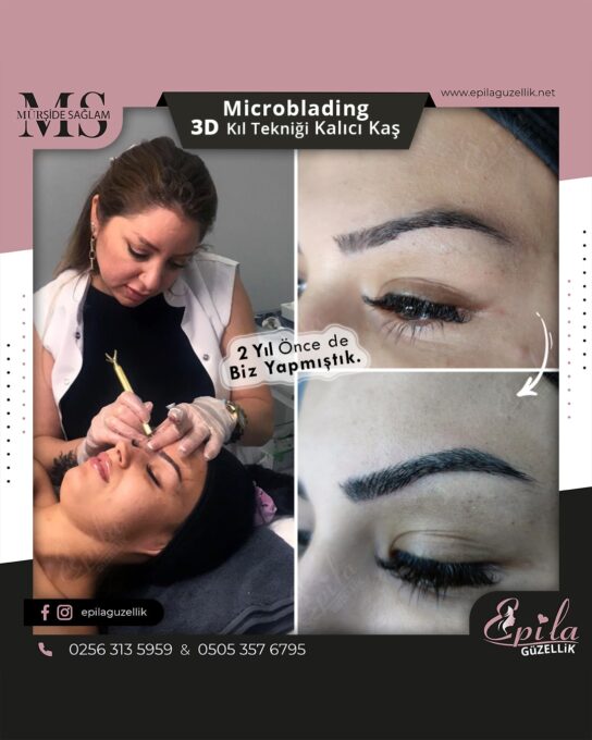 Nazilli - Microblading 3D Kıl Tekniği Kalıcı Kaş Kontürü