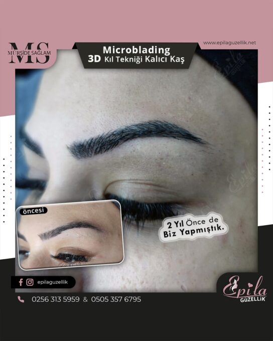 Nazilli - Microblading 3D Kıl Tekniği Kalıcı Kaş Kontürü