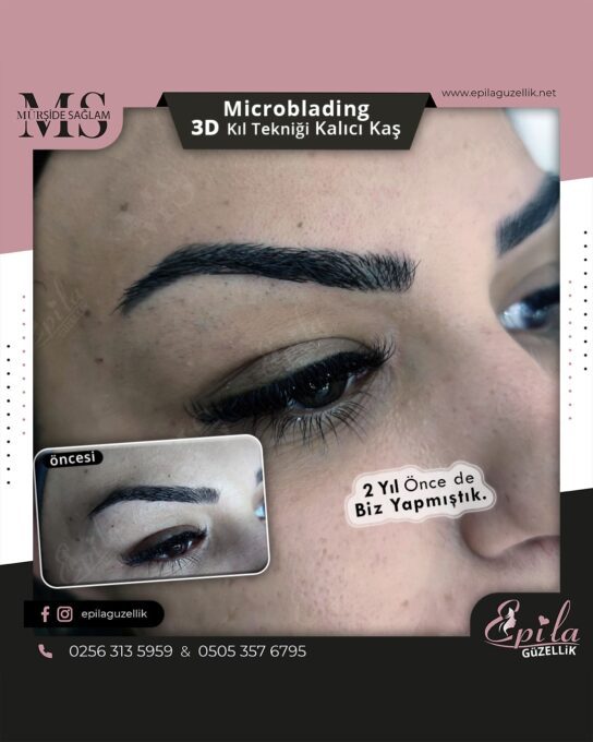 Nazilli - Microblading 3D Kıl Tekniği Kalıcı Kaş Kontürü