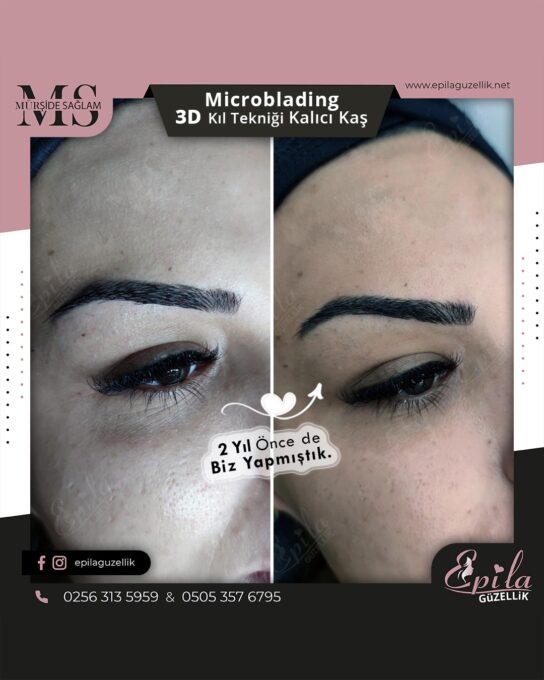 Nazilli - Microblading 3D Kıl Tekniği Kalıcı Kaş Kontürü