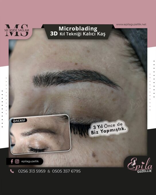 Nazilli - Microblading 3D Kıl Tekniği Kalıcı Kaş Kontürü