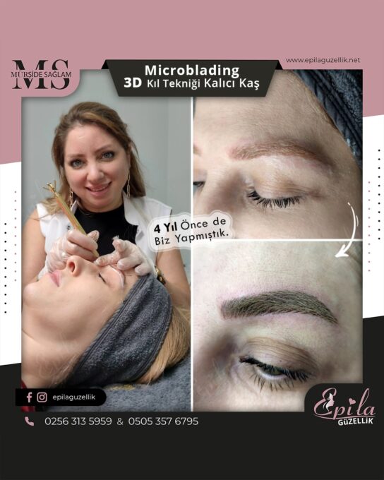 Nazilli - Microblading 3D Kıl Tekniği Kalıcı Kaş Kontürü