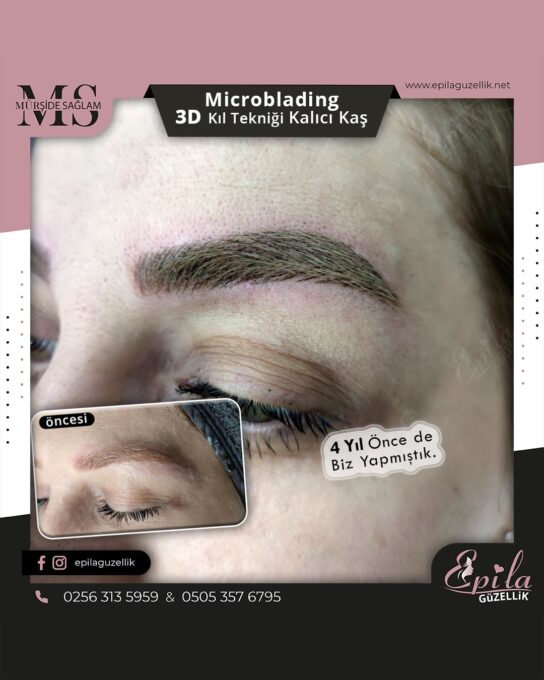 Nazilli - Microblading 3D Kıl Tekniği Kalıcı Kaş Kontürü