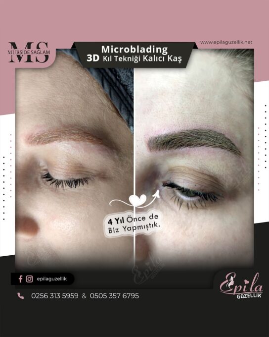 Nazilli - Microblading 3D Kıl Tekniği Kalıcı Kaş Kontürü