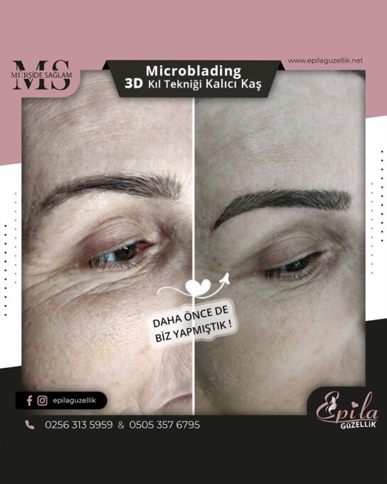 Nazilli - Microblading 3D Kıl Tekniği Kalıcı Kaş Kontürü