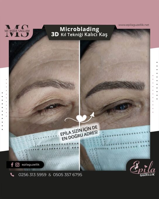 Nazilli - Microblading 3D Kıl Tekniği Kalıcı Kaş Kontürü