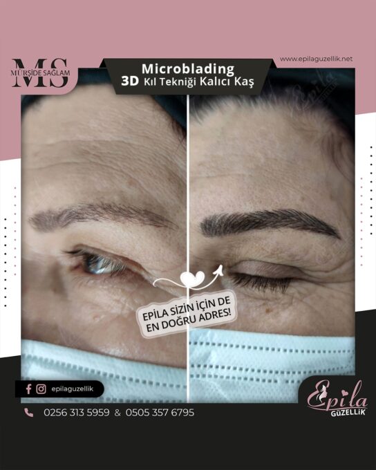 Nazilli - Microblading 3D Kıl Tekniği Kalıcı Kaş Kontürü