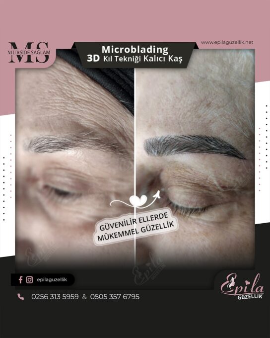 Nazilli - Microblading 3D Kıl Tekniği Kalıcı Kaş Kontürü