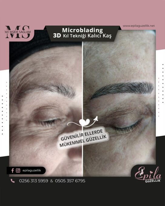 Nazilli - Microblading 3D Kıl Tekniği Kalıcı Kaş Kontürü