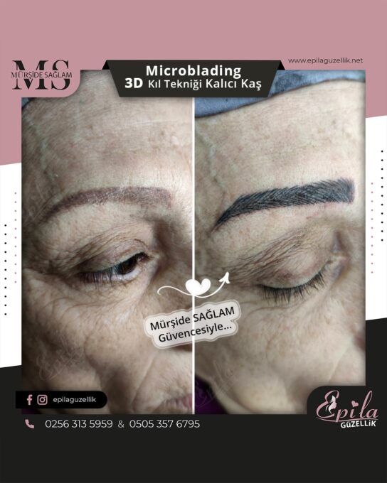 Nazilli - Microblading 3D Kıl Tekniği Kalıcı Kaş Kontürü