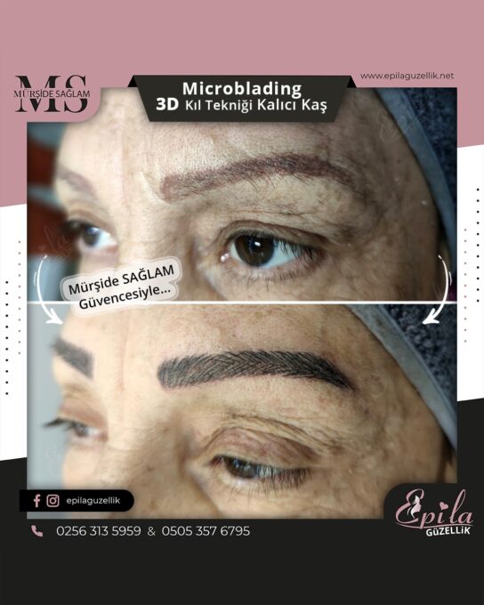 Nazilli - Microblading 3D Kıl Tekniği Kalıcı Kaş Kontürü