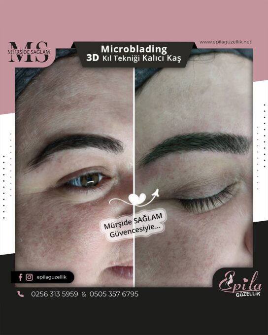 Nazilli - Microblading 3D Kıl Tekniği Kalıcı Kaş Kontürü