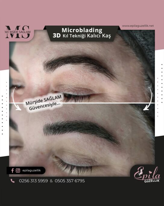 Nazilli - Microblading 3D Kıl Tekniği Kalıcı Kaş Kontürü