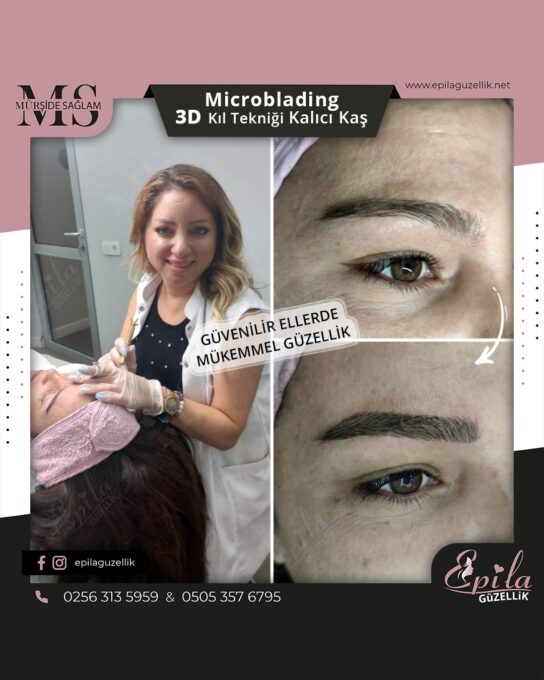 Nazilli - Microblading 3D Kıl Tekniği Kalıcı Kaş Kontürü