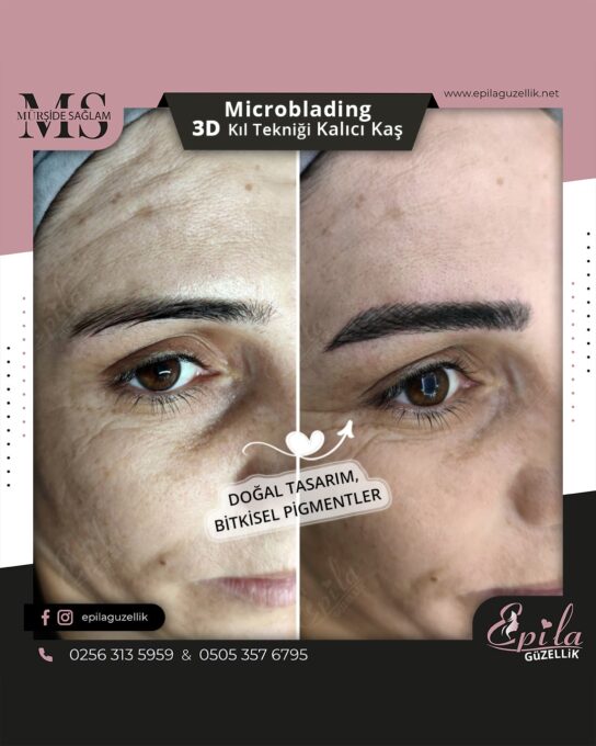 Nazilli - Microblading 3D Kıl Tekniği Kalıcı Kaş Kontürü